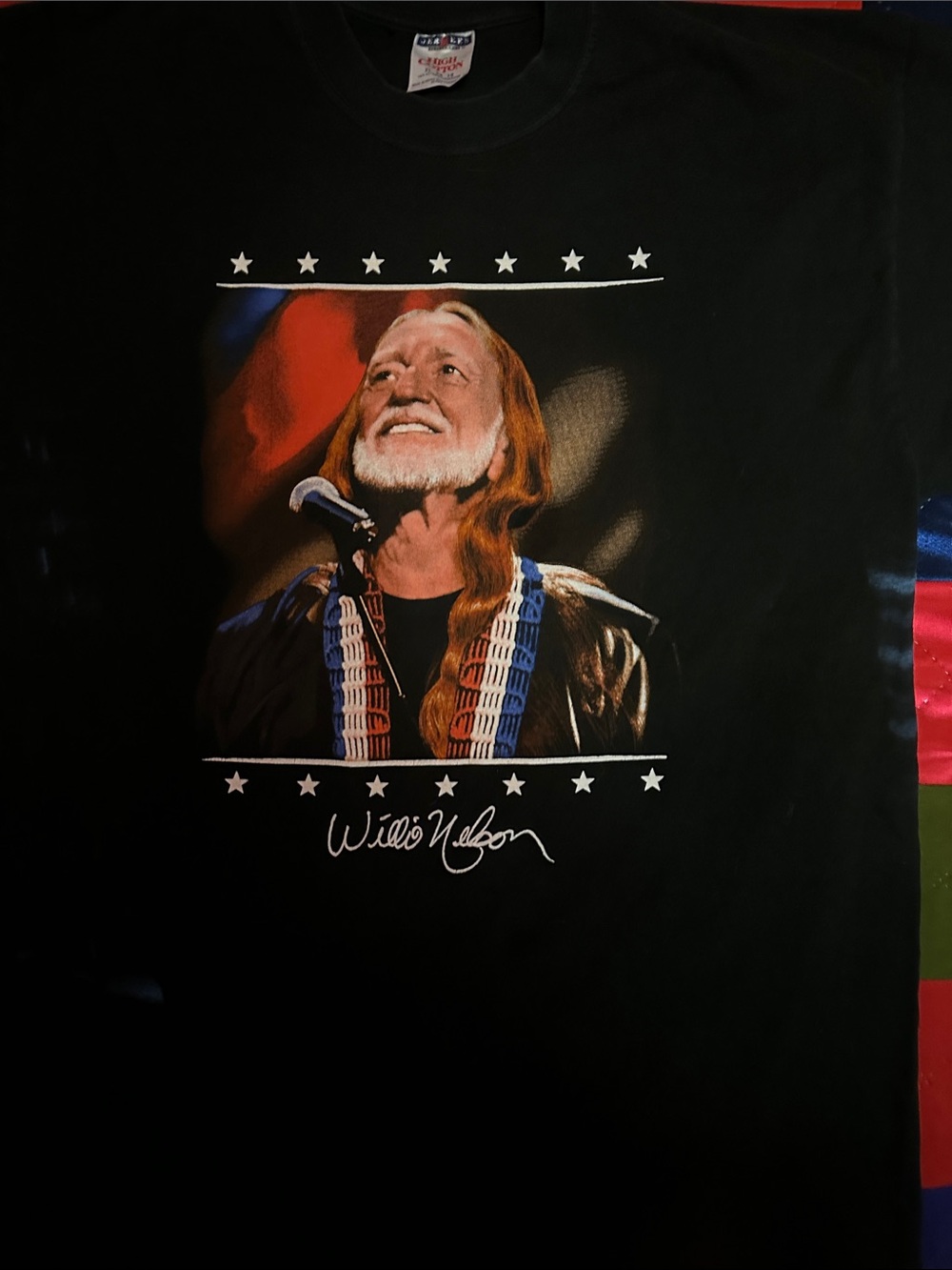 1990s Willie Nelson American Icon Shirt.